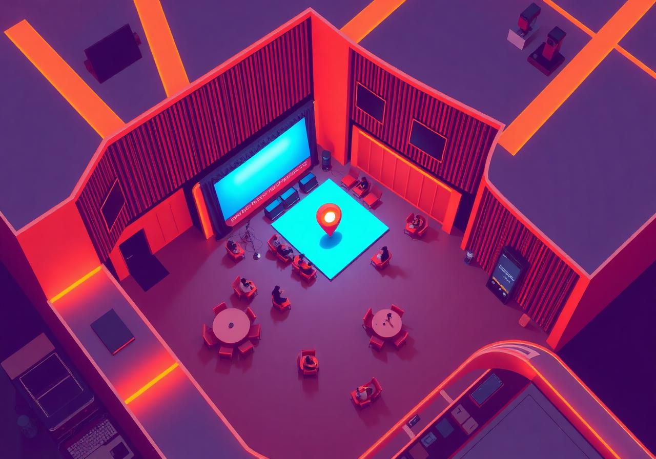 Photo studio location map